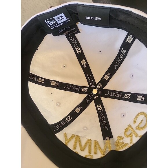 New Era 29Twenty Medium 55th Grammy Awards Fitted Cap Hat White Gold Unisex - Picture 6 of 6